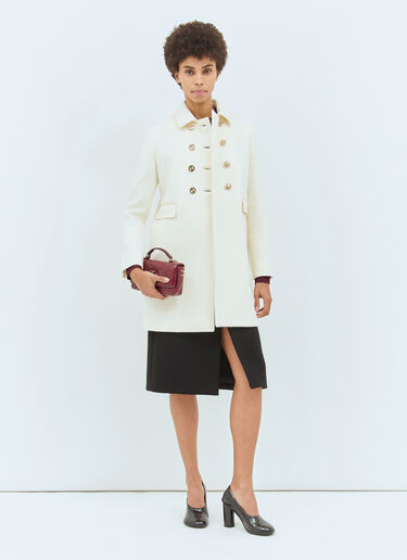Wool Coat Gucci Wool Coat Cream guc0257024