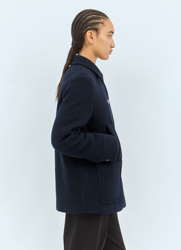 Checked Bouclé Wool Jacket Gucci Checked Bouclé Wool Jacket Black guc0257040