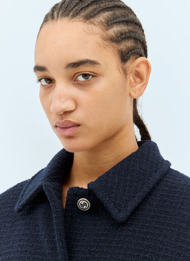 Checked Bouclé Wool Jacket Gucci Checked Bouclé Wool Jacket Black guc0257040