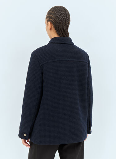 Gucci Checked Bouclé Wool Jacket Black guc0257040