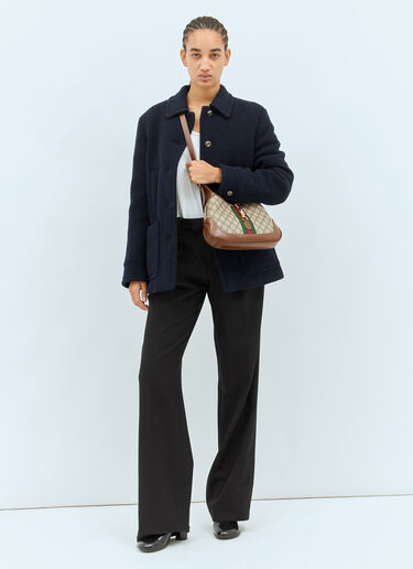 Checked Bouclé Wool Jacket Gucci Checked Bouclé Wool Jacket Black guc0257040