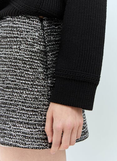 Gucci Sequin Boucle Mini Skirt Grey guc0257045