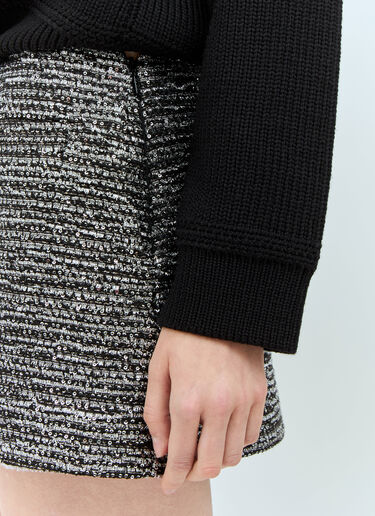 Sequin Boucle Mini Skirt Gucci Sequin Boucle Mini Skirt Grey guc0257045