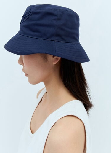 Gucci 徽标刺绣渔夫帽  藏蓝色 guc0257072