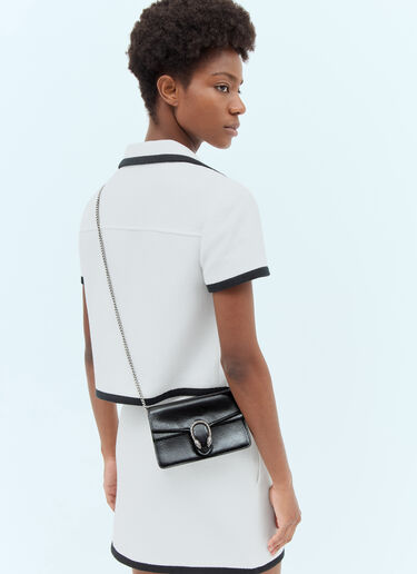 Dionysus Super Mini Shoulder Bag Gucci Dionysus Super Mini Shoulder Bag Black guc0257098
