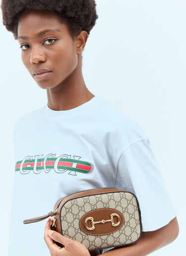 Gucci Horsebit 1955 小号单肩包 棕色 guc0257129