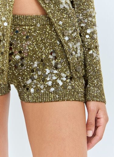 Gucci Tweed Blend Shorts Green guc0258002