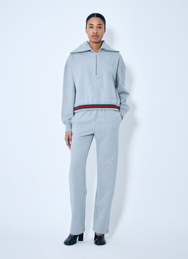 Cotton Jersey Track Pants Gucci Cotton Jersey Track Pants Grey guc0259006