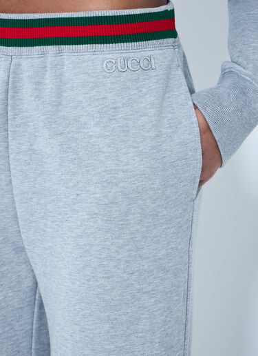 Cotton Jersey Track Pants Gucci Cotton Jersey Track Pants Grey guc0259006