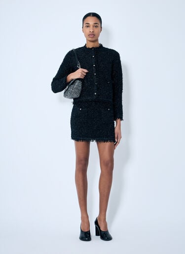 Lamé Woven Mini Skirt Gucci Lamé Woven Mini Skirt Black guc0259009