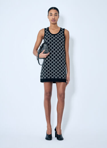 GG Wool-Blend Jacquard Dress Gucci GG Wool-Blend Jacquard Dress Black guc0259010
