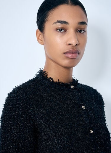 Lamé Woven Jacket Gucci Lamé Woven Jacket Black guc0259012