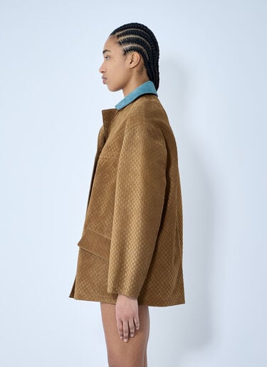 Gucci エンボスGGスエードジャケット  ブルー guc0259015