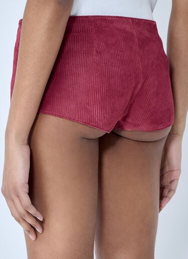 Gucci Suede Mini Shorts Red guc0259016
