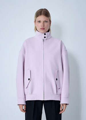 Gucci Cotton Canvas Delavé Bomber Jacket Pink guc0259017