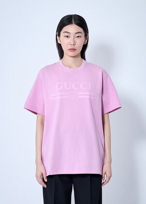 Gucci Printed T-Shirt Pink guc0259028