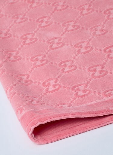 Gucci GG テリークロスハンドタオル ピンク guc0259078