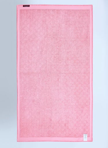 Gucci GG テリークロスハンドタオル ピンク guc0259078