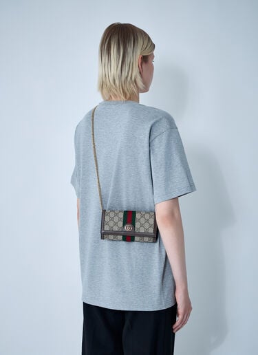 Gucci Ophidia 链条钱包 棕色 guc0259098