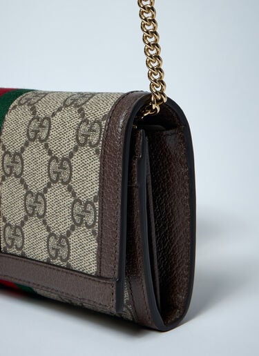 Gucci Ophidia 链条钱包 棕色 guc0259098