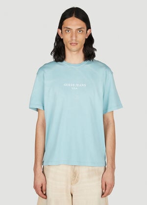 Guess USA Vintage Logo T-Shirt Blue gue0152008