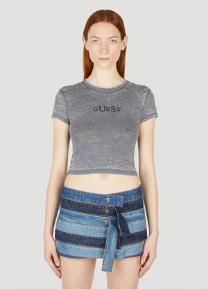 Guess USA Logo Baby T-Shirt Grey gue0252001