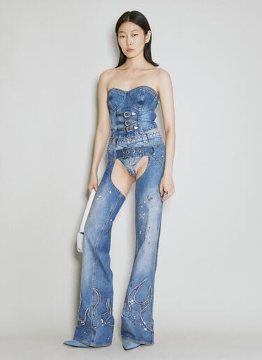 Denim Chaps Pants Guess USA Denim Chaps Pants Blue gue0254001