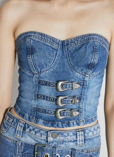 Buckle Denim Bustier Guess USA Buckle Denim Bustier Blue gue0254003