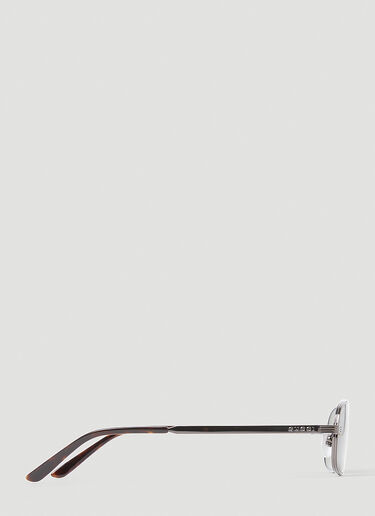 矩形框太阳镜 Gucci 矩形框太阳镜 灰色 gus0154005
