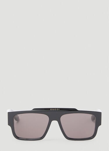 Gucci 스퀘어 프레임 선글라스 블랙 gus0154006