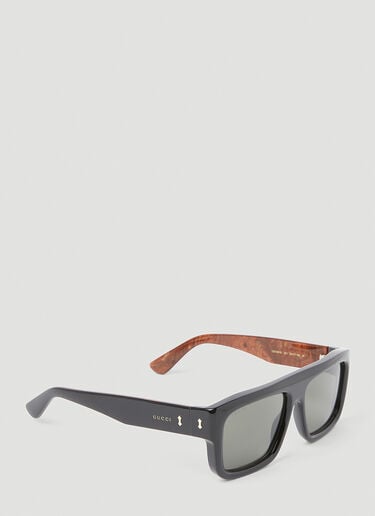 Gucci 사각 프레임 선글라스 블랙 gus0154007