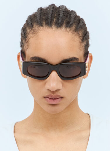 Rectangular Frame Sunglasses Gucci Rectangular Frame Sunglasses Brown gus0257004