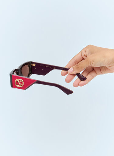Rectangular Frame Sunglasses Gucci Rectangular Frame Sunglasses Brown gus0257004