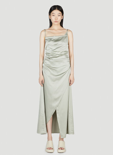 Han Kjøbenhavn Asymmetric Slip Dress Green han0253006