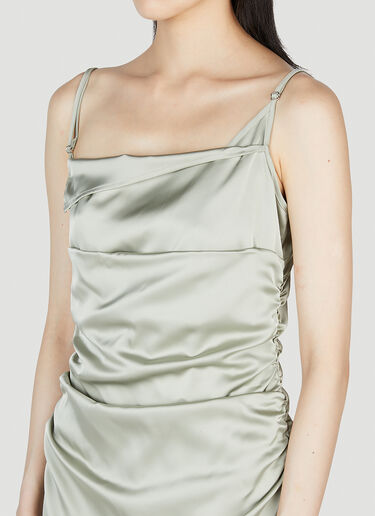 Han Kjøbenhavn Asymmetric Slip Dress Green han0253006