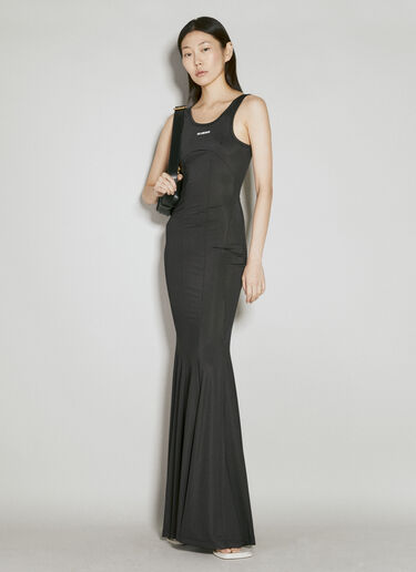 Logo Print Stretch Jersey Maxi Dress Han Kjøbenhavn Logo Print Stretch Jersey Maxi Dress Black han0254007