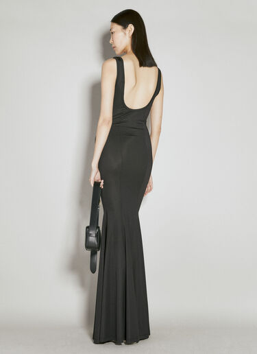 Logo Print Stretch Jersey Maxi Dress Han Kjøbenhavn Logo Print Stretch Jersey Maxi Dress Black han0254007