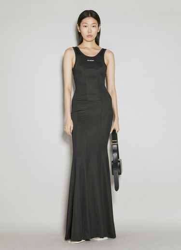 Logo Print Stretch Jersey Maxi Dress Han Kjøbenhavn Logo Print Stretch Jersey Maxi Dress Black han0254007
