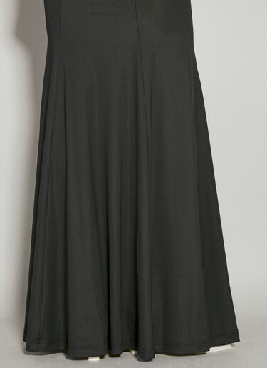 Han Kjøbenhavn Logo Print Stretch Jersey Maxi Dress Black han0254007