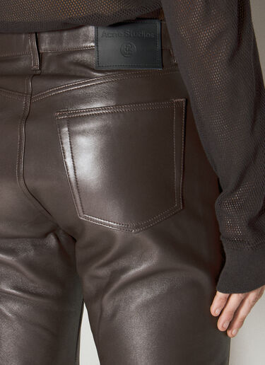x Acne Studios Leather Pants Honey Fucking Dijon x Acne Studios Leather Pants Brown hdj0154006
