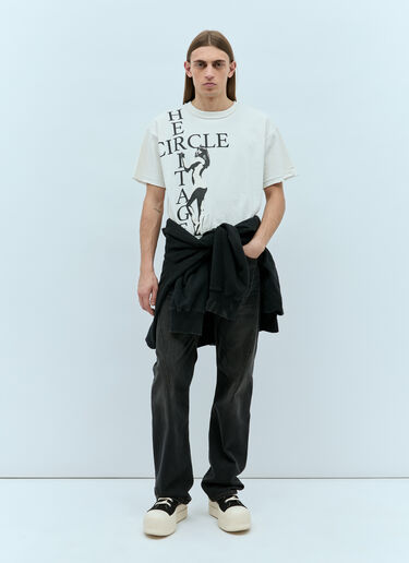 Pin Up Girl T-Shirt HYSTERIC GLAMOUR x CIRCLE HERITAGE Pin Up Girl T-Shirt White hgc0155003