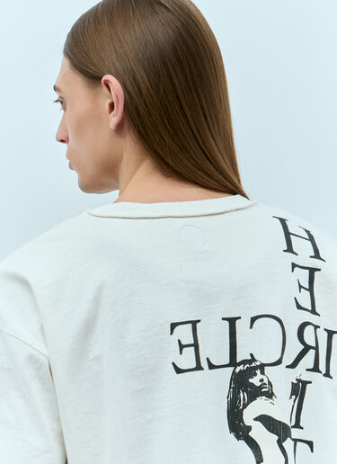 Pin Up Girl T-Shirt HYSTERIC GLAMOUR x CIRCLE HERITAGE Pin Up Girl T-Shirt White hgc0155003