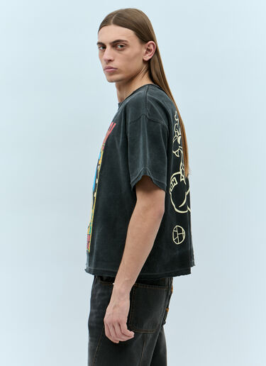 HYSTERIC GLAMOUR x CIRCLE HERITAGE Bulldog Short-Sleeve T-Shirt Black hgc0155004