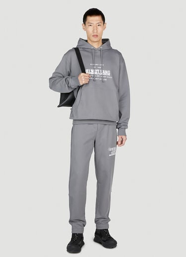 Helmut Lang Spray Hooded Sweatshirt Grey hlm0152004