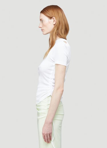Helmut Lang Cut-Out T-Shirt White hlm0244002