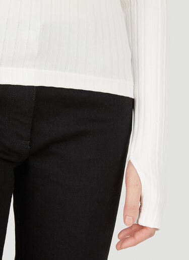 Luxe Pima Long Sleeve Top Helmut Lang Luxe Pima Long Sleeve Top White hlm0247020