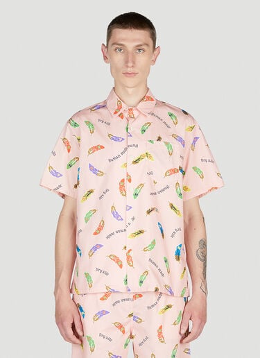 Feather Shirt Human Made Feather Shirt Pink hmd0152005