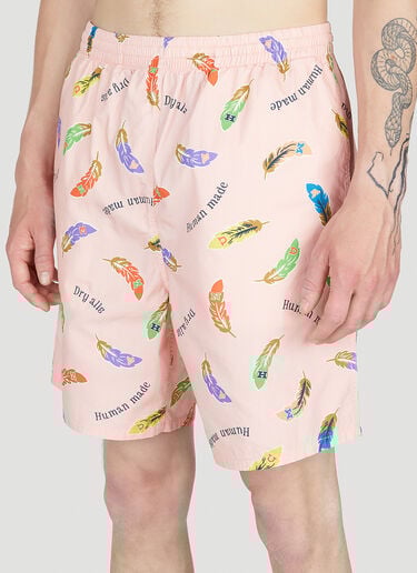 Feather Print Shorts Human Made Feather Print Shorts Pink hmd0152007