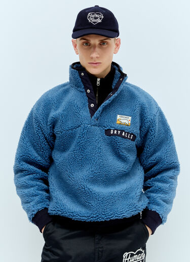 Logo Embroidery Wool Baseball Cap Human Made Logo Embroidery Wool Baseball Cap Navy hmd0154019