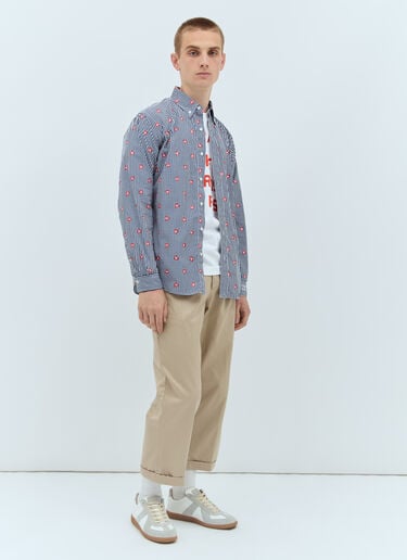 Heart Gingham Shirt Human Made Heart Gingham Shirt Navy hmd0156009